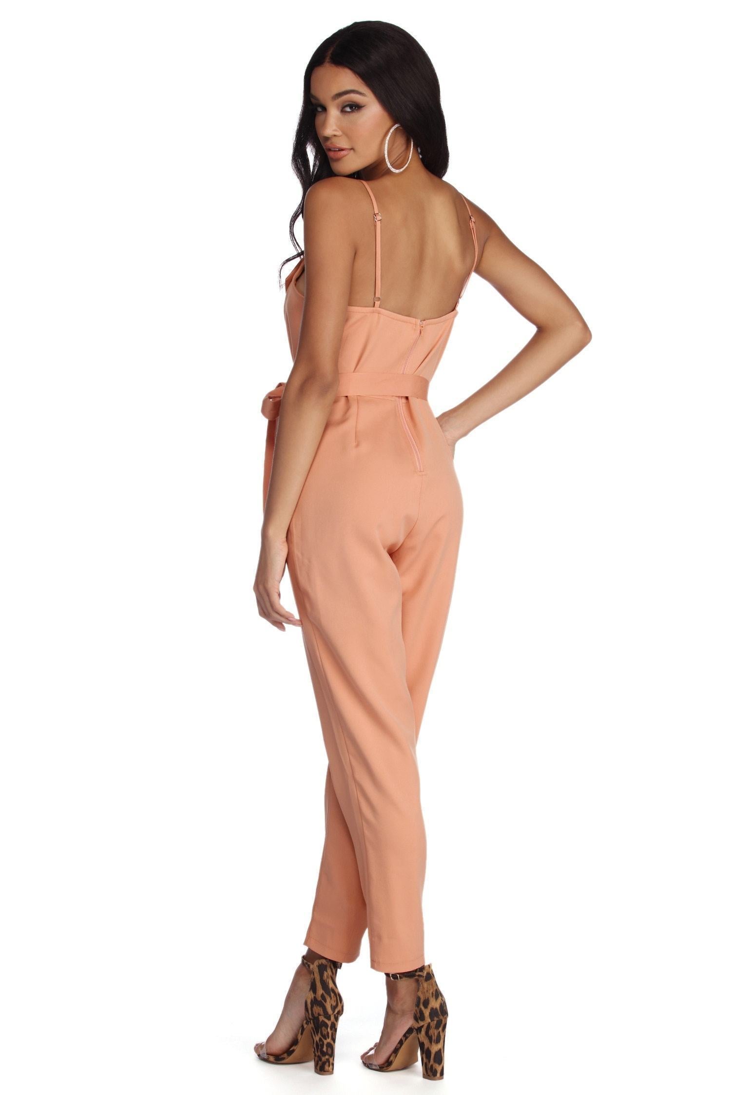 Classic Chic Tapered Jumpsuit - Fashionpara