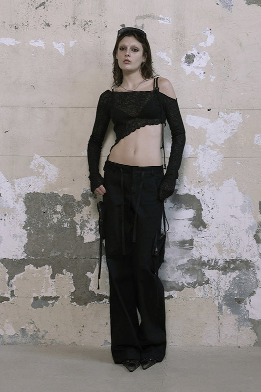 Asymmetrical One Shoulder Knit Top