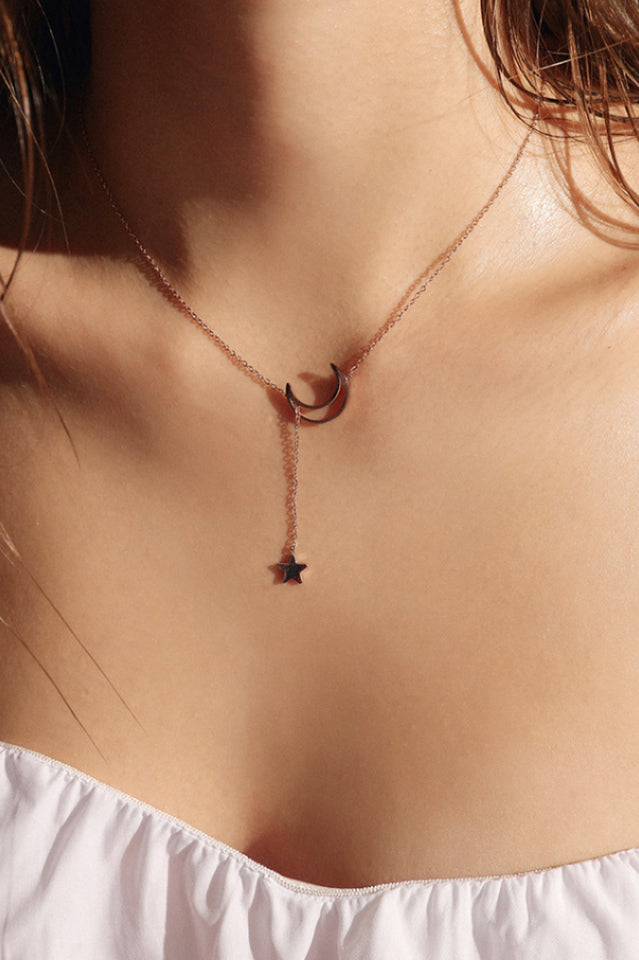 Star & Moon Pendant Necklace