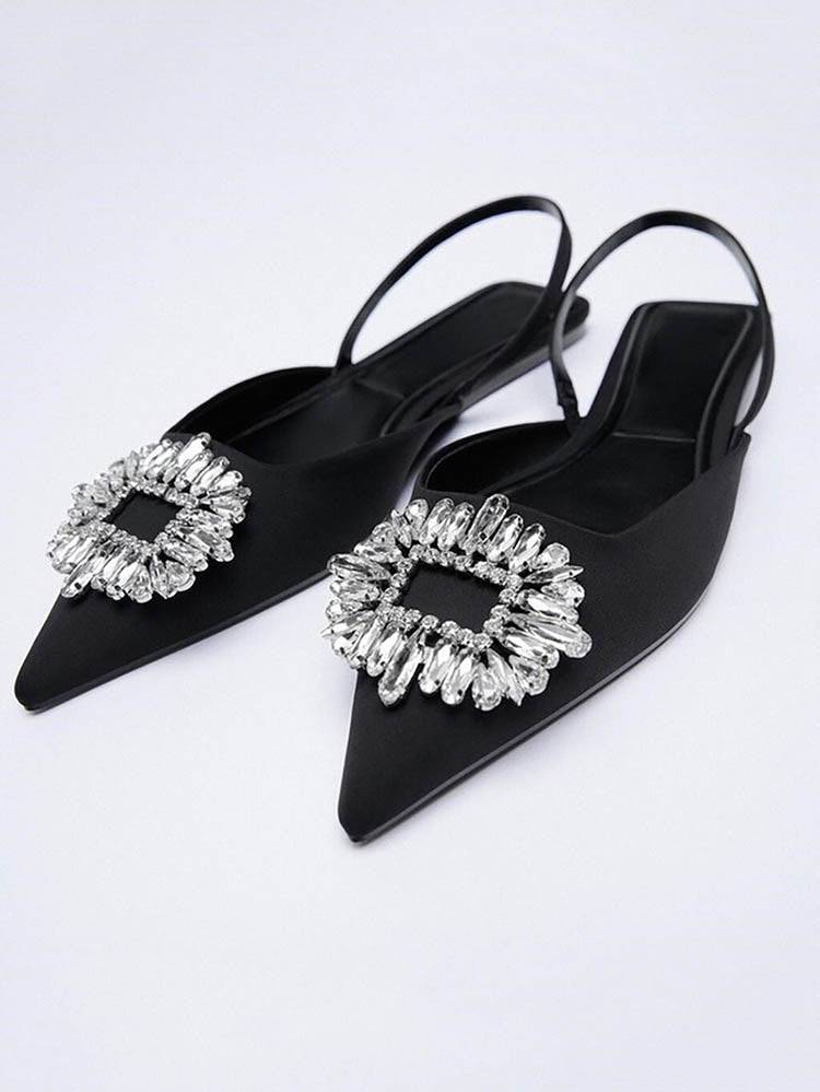Rhinestone Wedding Pointed Toe Sandals