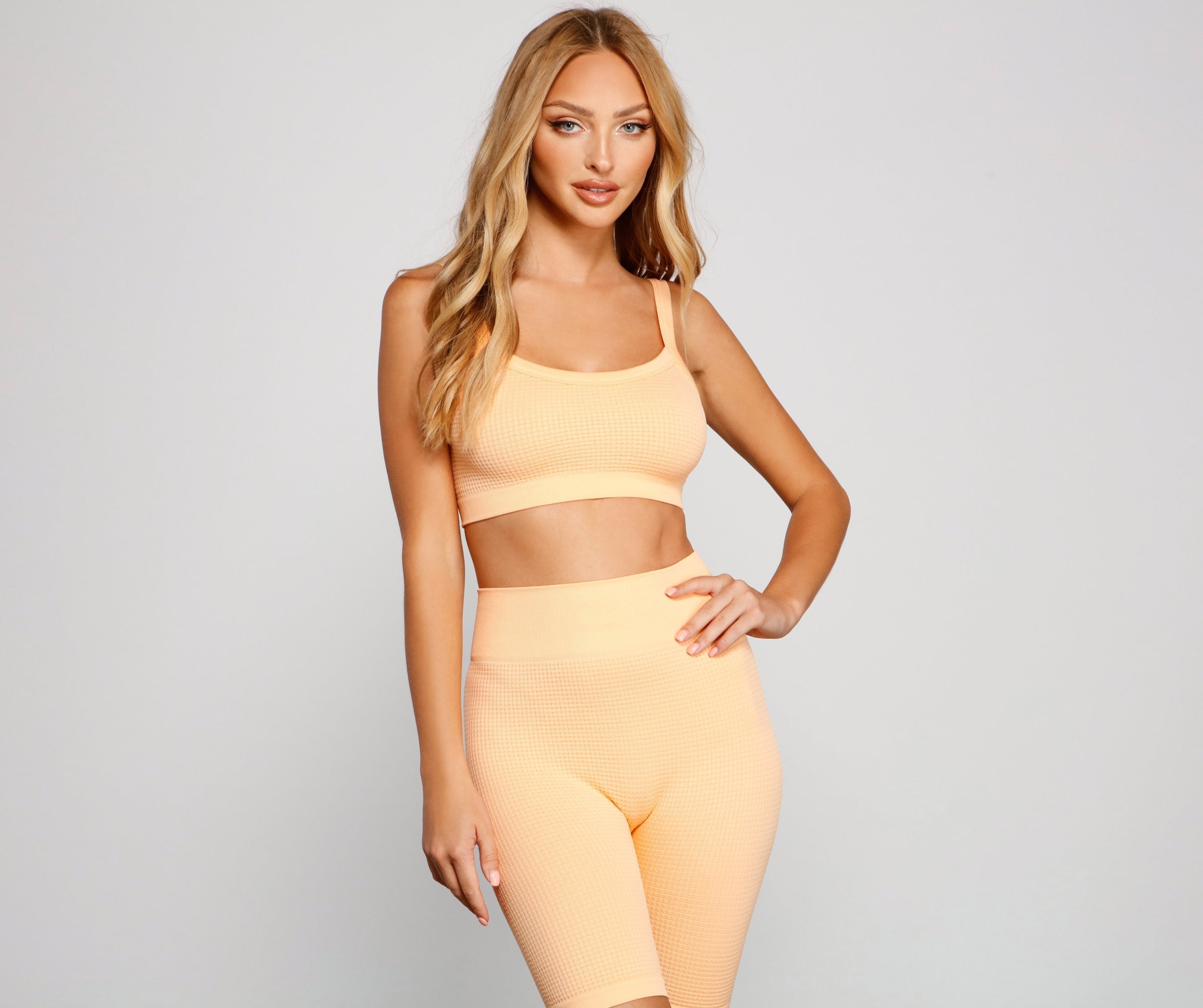 Casual Cutie Waffle Knit Bralette - Fashionpara