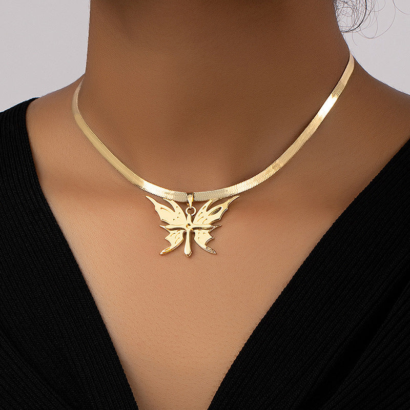 Butterfly Metal Style Necklace - Fashionpara