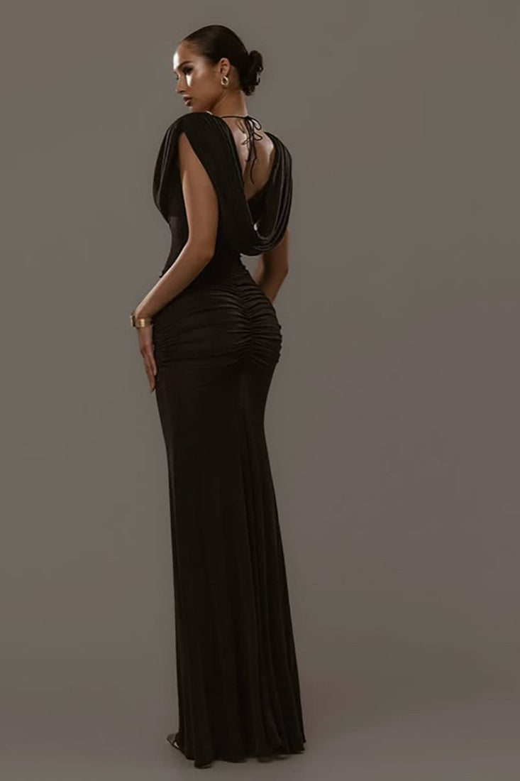 Solid Fitted Reception Dress
