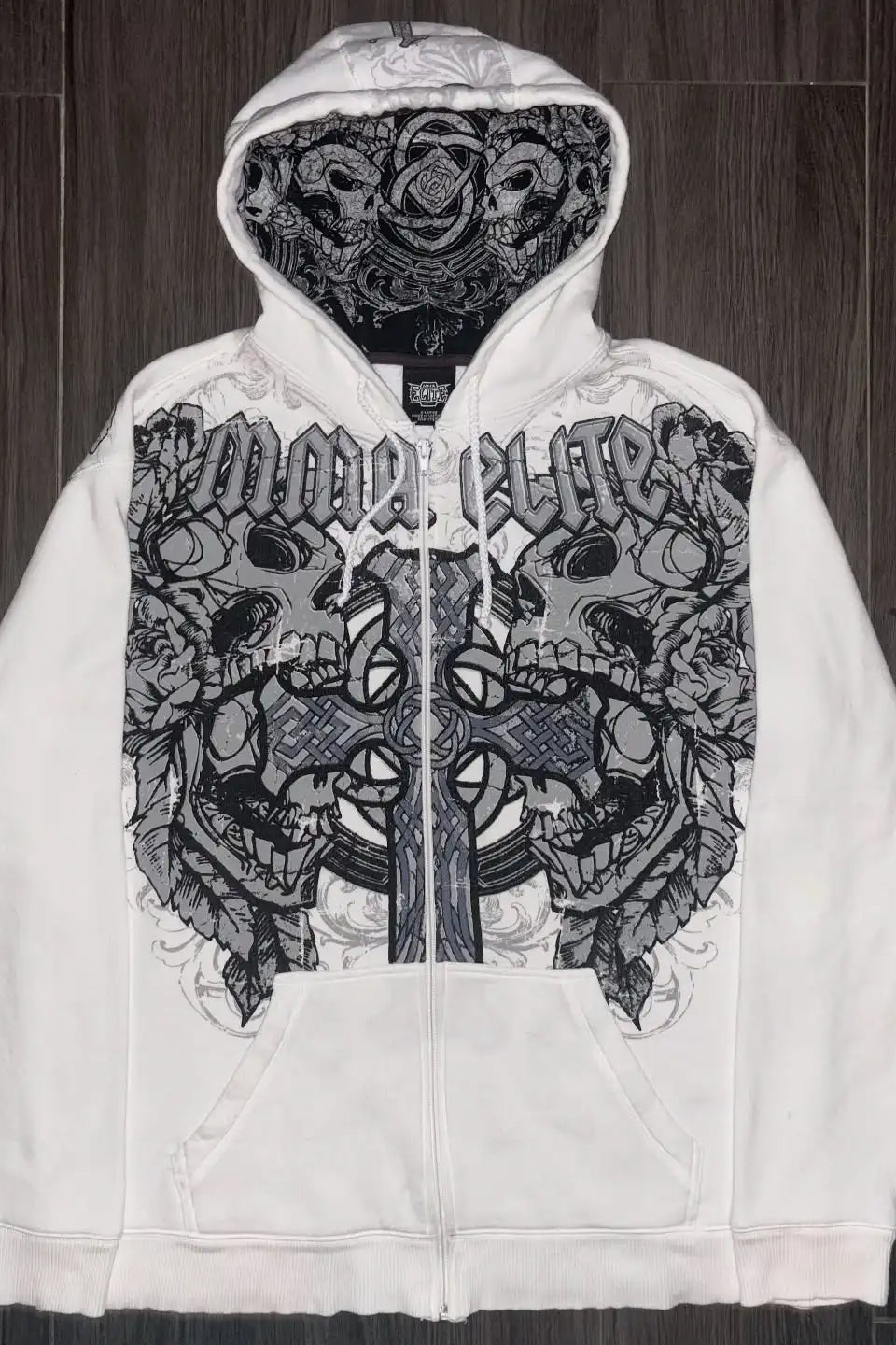 Retro Camo Print Oversized Hoodie