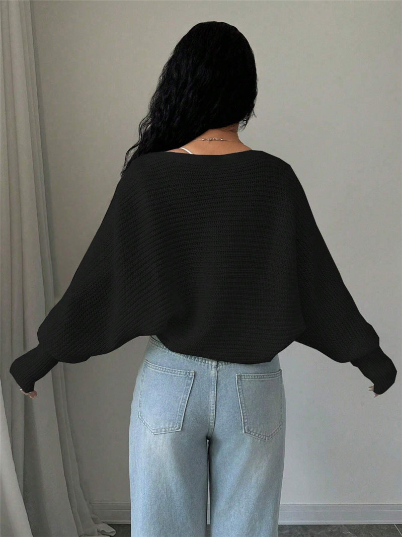 Chic Loose Fit Knit Shrug Cardigan for Effortless Style