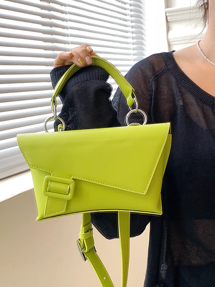 Retro Solid Color Leather Bags