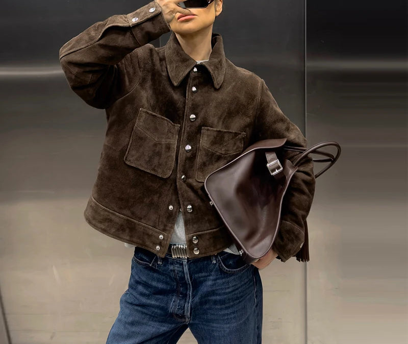 Retro Tassel Beaded Zipper Jacket - Fashionpara