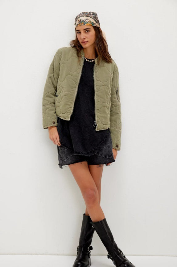 Vintage Urban Casual Quilted Stand-Collar Coat for Style