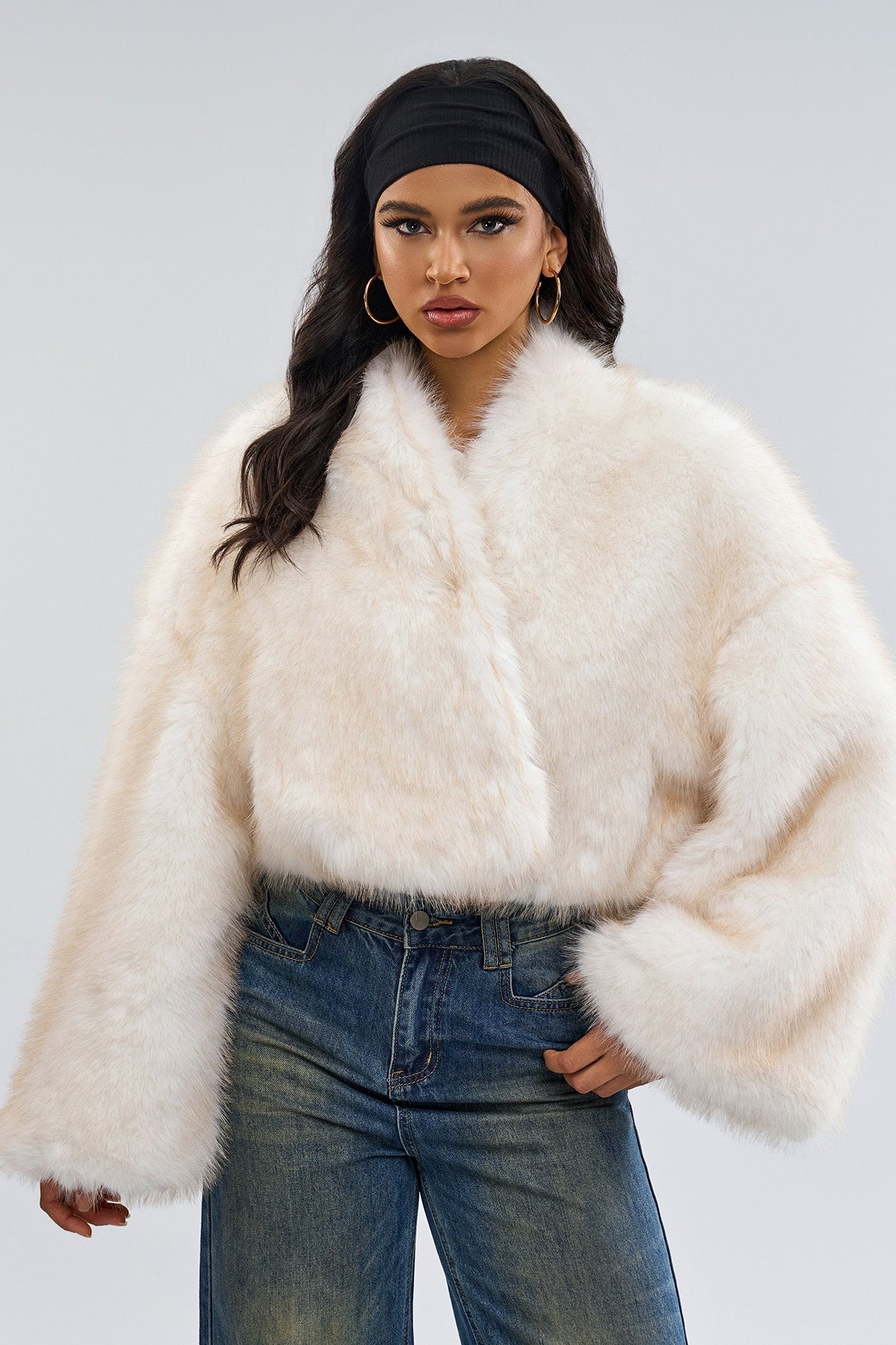 Vintage Faux Fur Short Coat