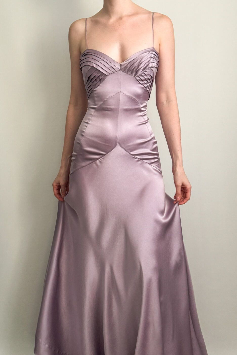 Stylish Spaghetti Straps Purple Satin Long Mermaid Prom Dress Formal Evening Dress D910