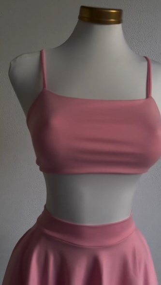 Pink Two Piece Birthday Outfit Short Evening Dress Cocktail Dresses Short Party Dress - Fashionpara