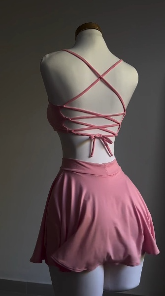 Pink Two Piece Birthday Outfit Short Evening Dress Cocktail Dresses Short Party Dress - Fashionpara