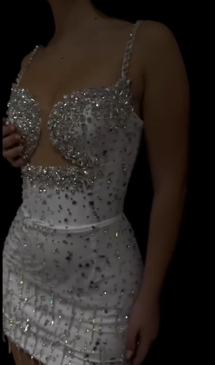 Sexy Beaded Short Prom Dress Birthday Party Dress Homecoming Dress - Fashionpara