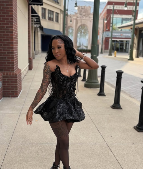 Cute Strapless Black Tulle Sequin Beaded A Line Short Party Dress Formal Homecoming Dress D488