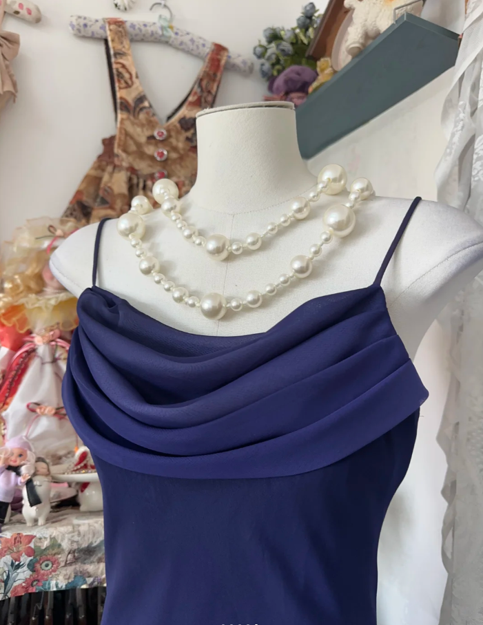 Vintage Spaghetti Straps Ombre Purple Mermaid Long Party Dress Evening Gown D1782