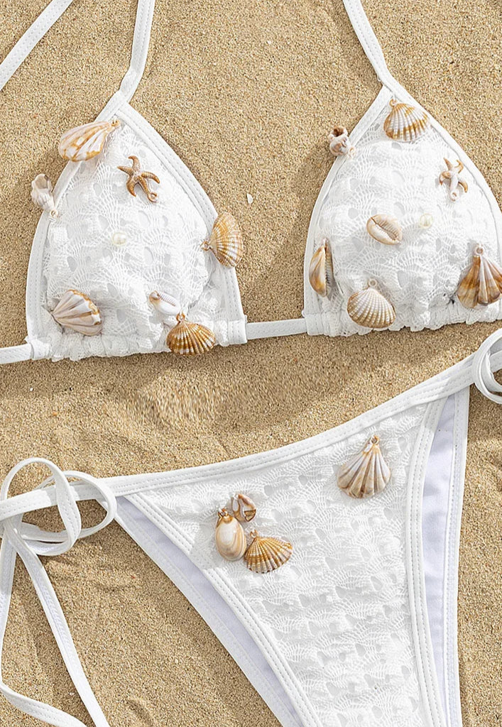 Shell Halter Bikini Set