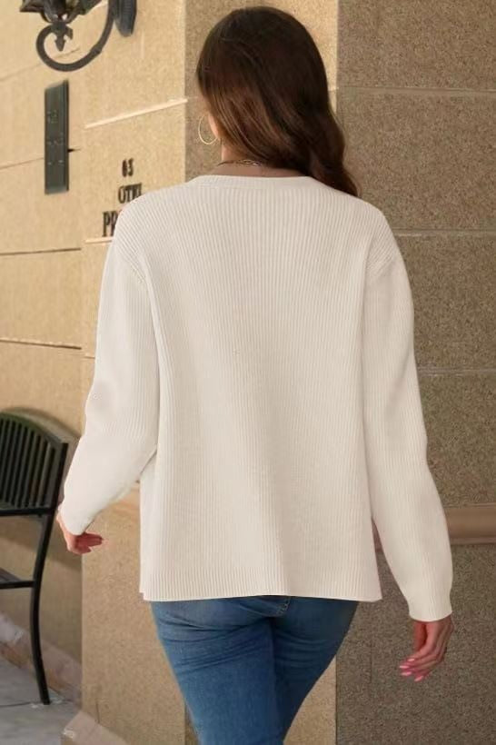 Cozy Knit Long-Sleeve Cardigan for Effortless Style