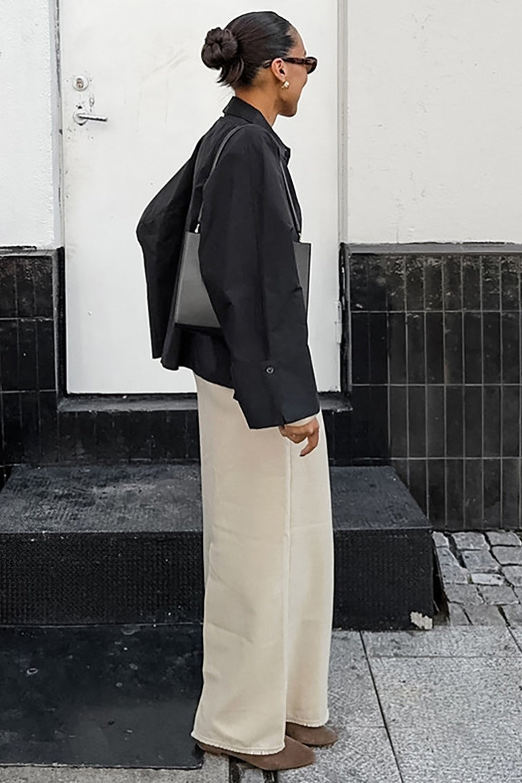 Cotton Straight Maxi Skirt