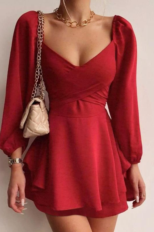 Elegant Minimalist Slim Fit Cocktail Dress