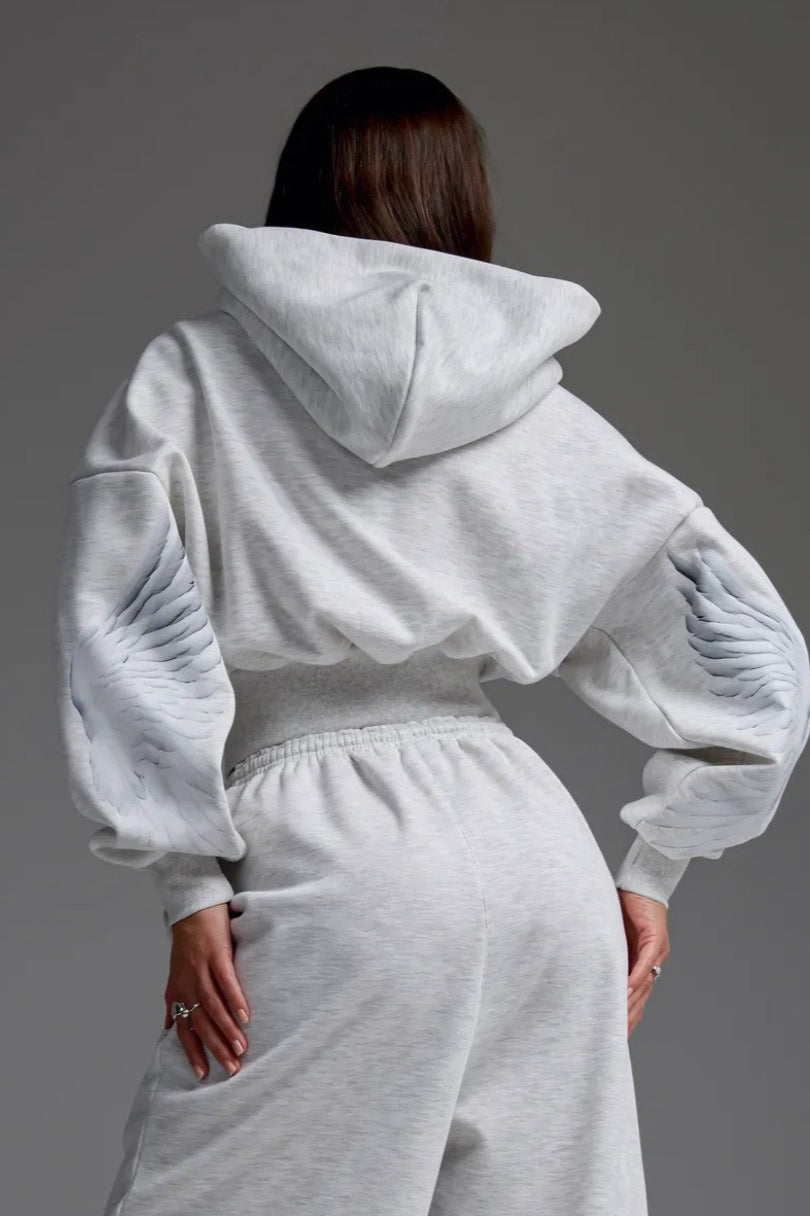 Motorcycle Graphic Zip Up Hoodie