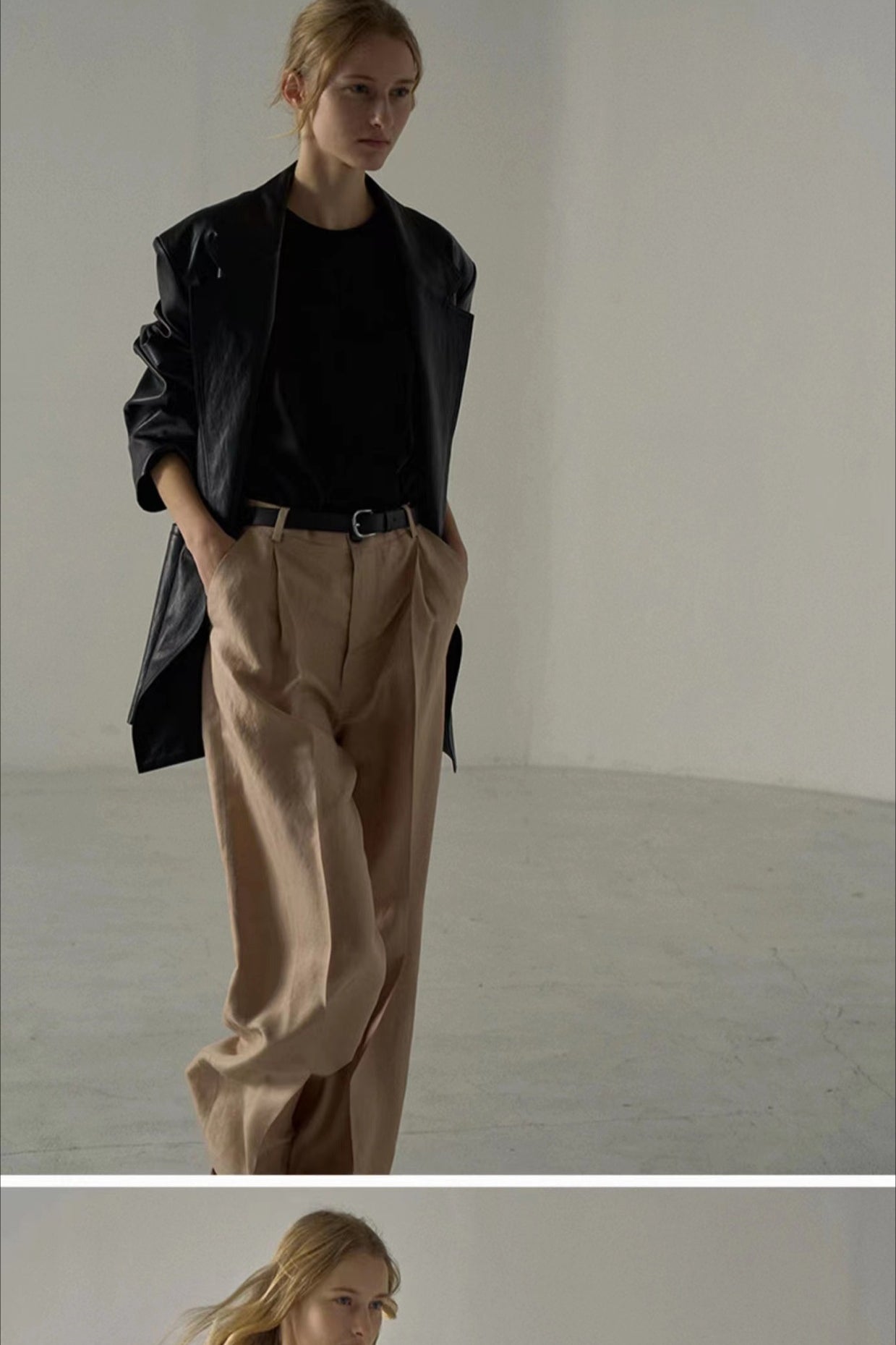 Chic Oversized PU Blazer Coat for Effortless Style