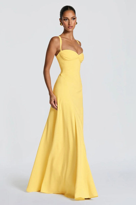Sweetheart Neck Fit and Flare Maxi Gown 2