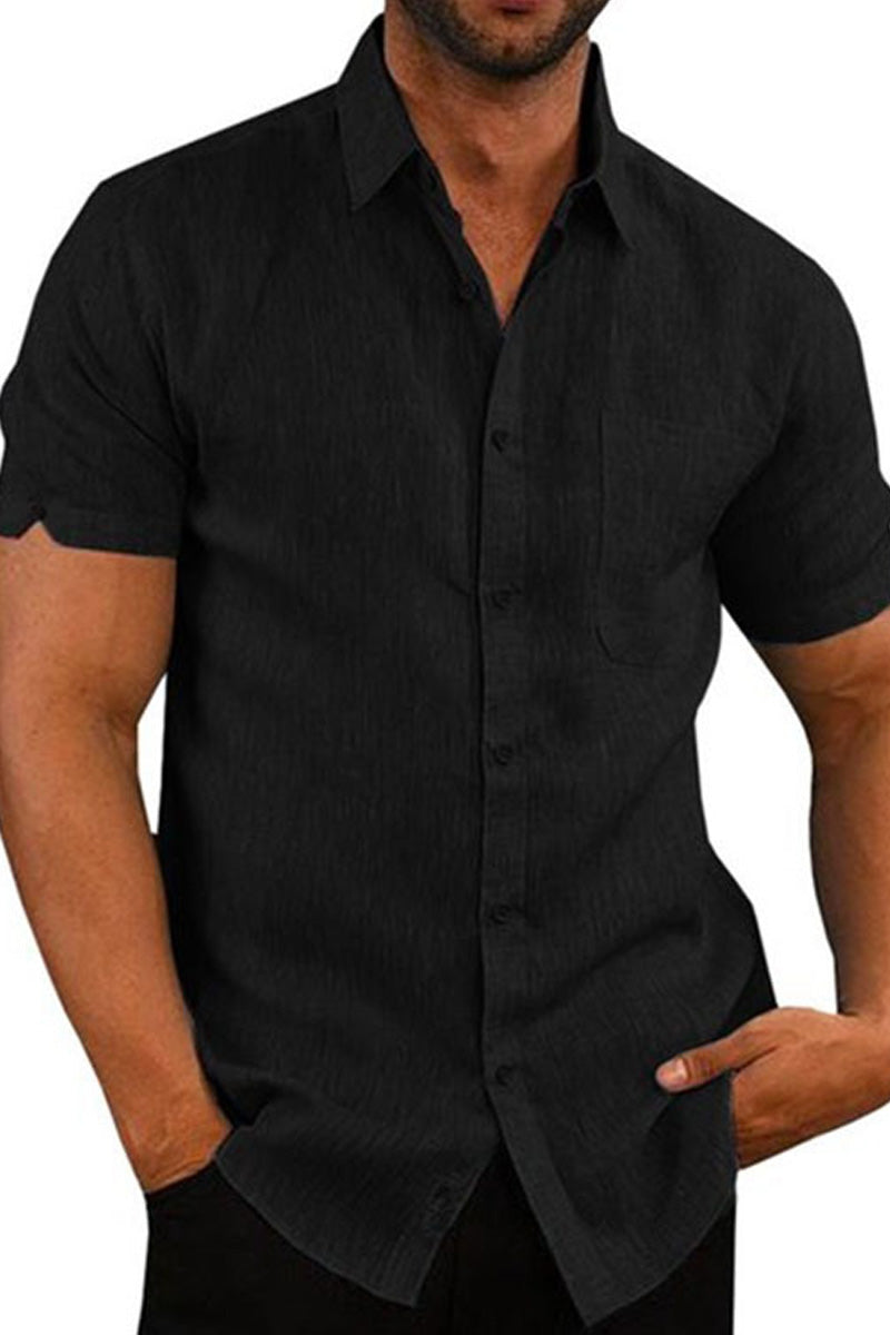 Men's Solid Colour Shirt