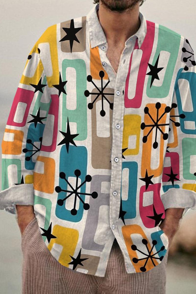 Men's Cotton&Linen Long-Sleeved Fashion Casual Shirt - Fashionpara