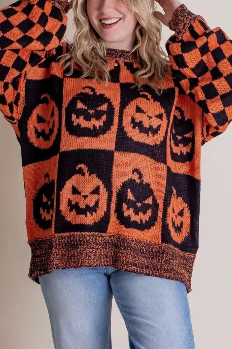Halloween Loose Knit Sweater
