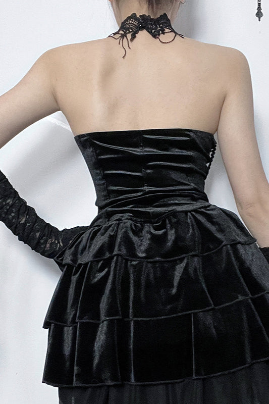 Contrast Halter Fitted Cami Corset - Fashionpara