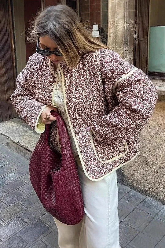 Stylish Quilted Padded Coat for Cozy Winter Warmth