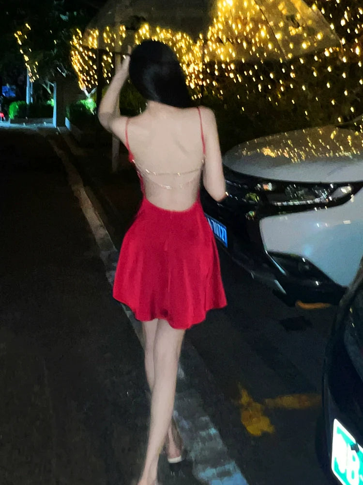 Sexy Red Short Evening Dress Cocktail Dresses Short Birthday Party Dress - Fashionpara