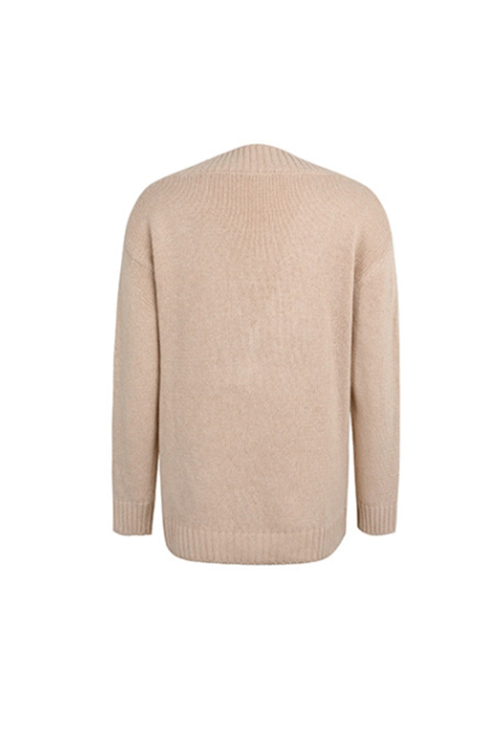 RadyRin Deep V-Neck Twist Sweater for Effortless Style