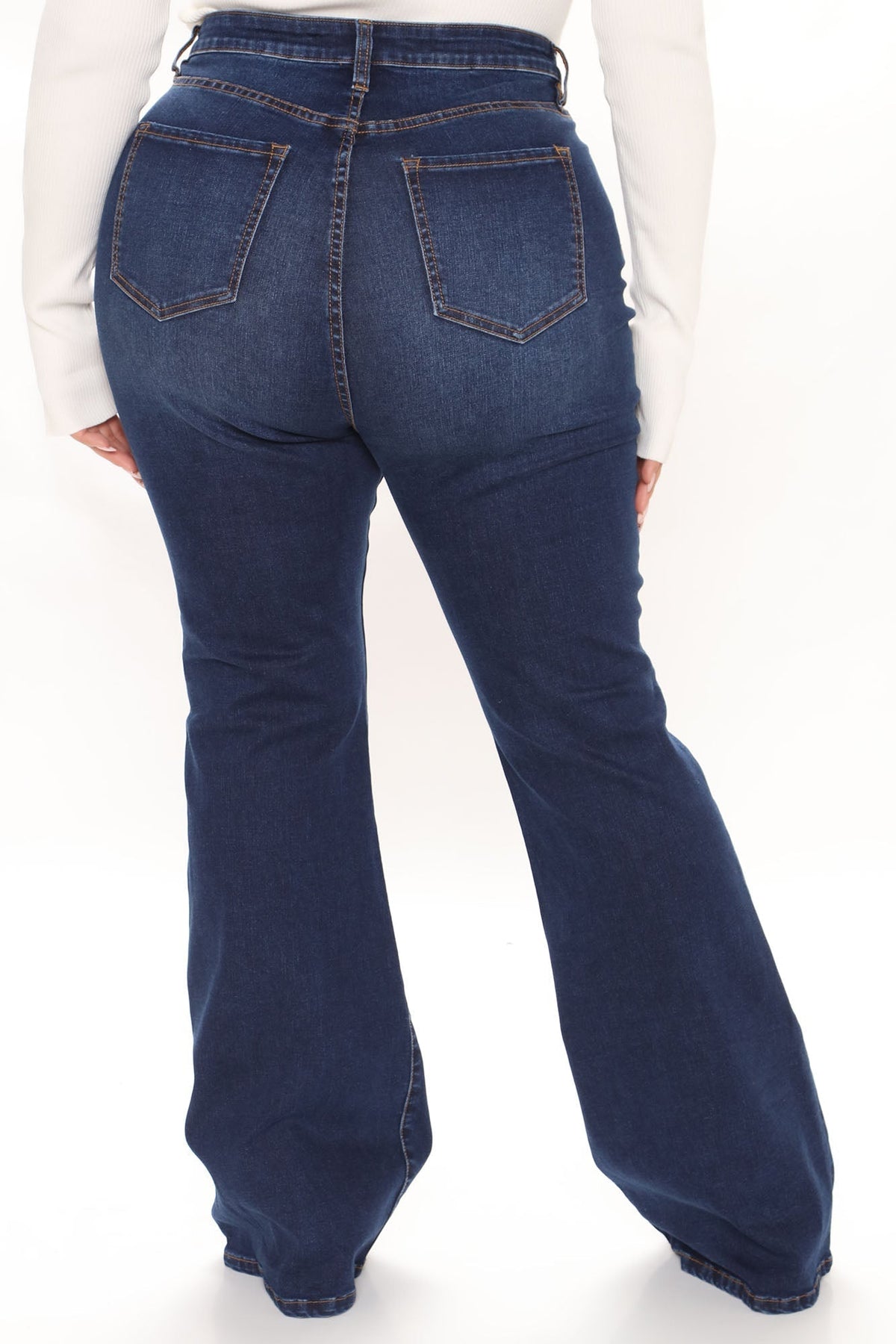 KittenAlarm - Affair Of The Flare Stretch Jeans - Dark Wash