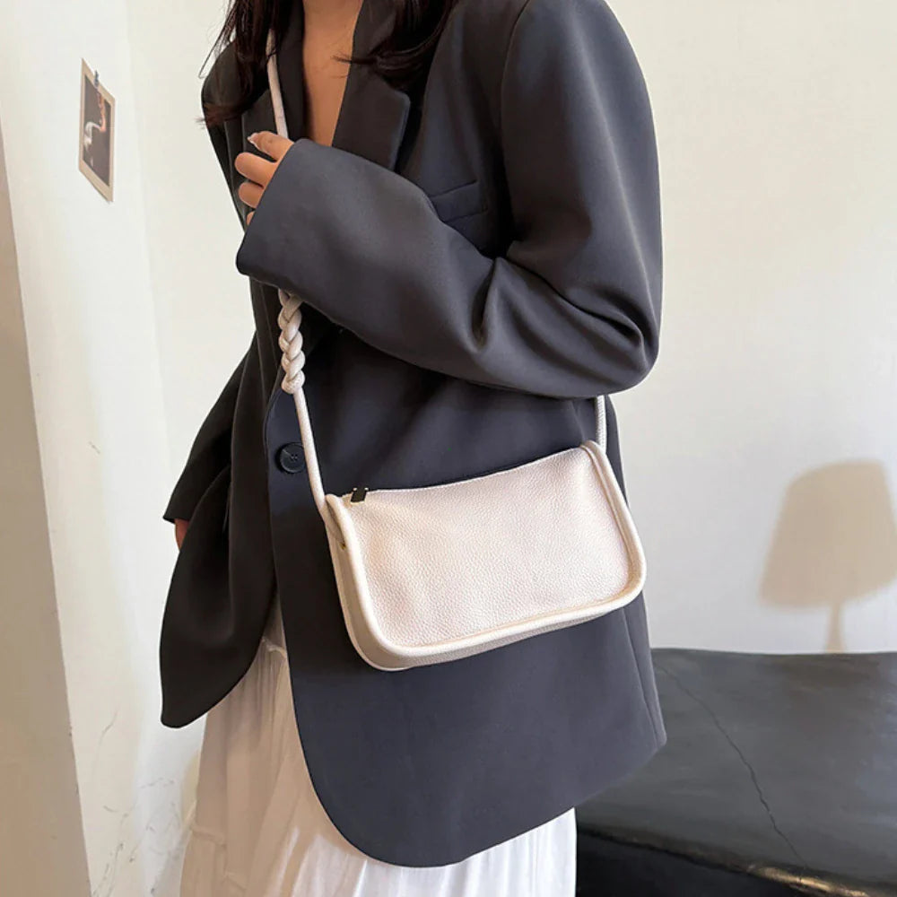 100% Real Cowhide Leather Crossbody Bag