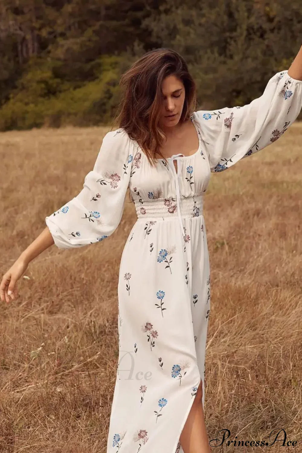 100% Cotton White Maxi Dress