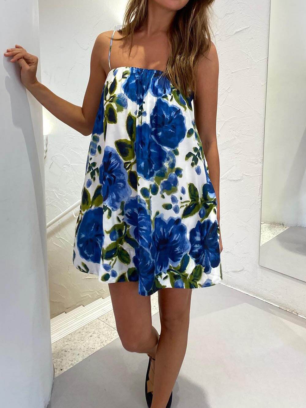 Indulge In Floral Luxury With The Peony Draped Mini Dress - Fashionpara