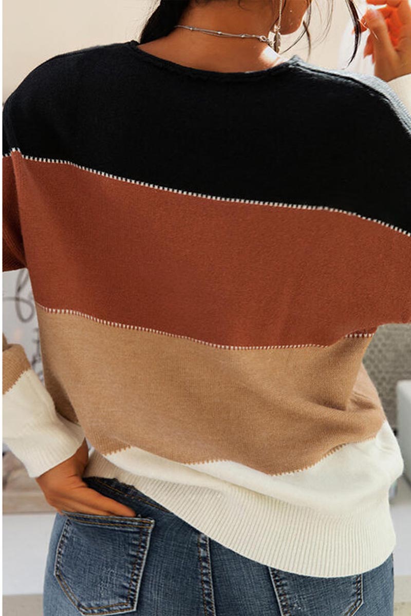 O-Neck Multi Color Sweater  Fashionpara