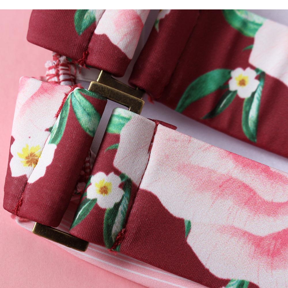 Florcoo Floral Dot Bikini Swimwear