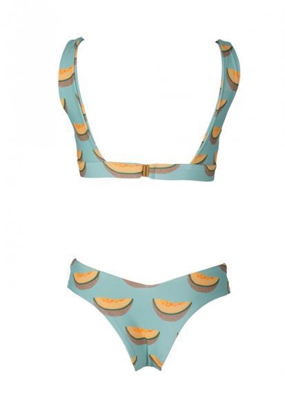 Patchwork Leopard Print Bikini Set