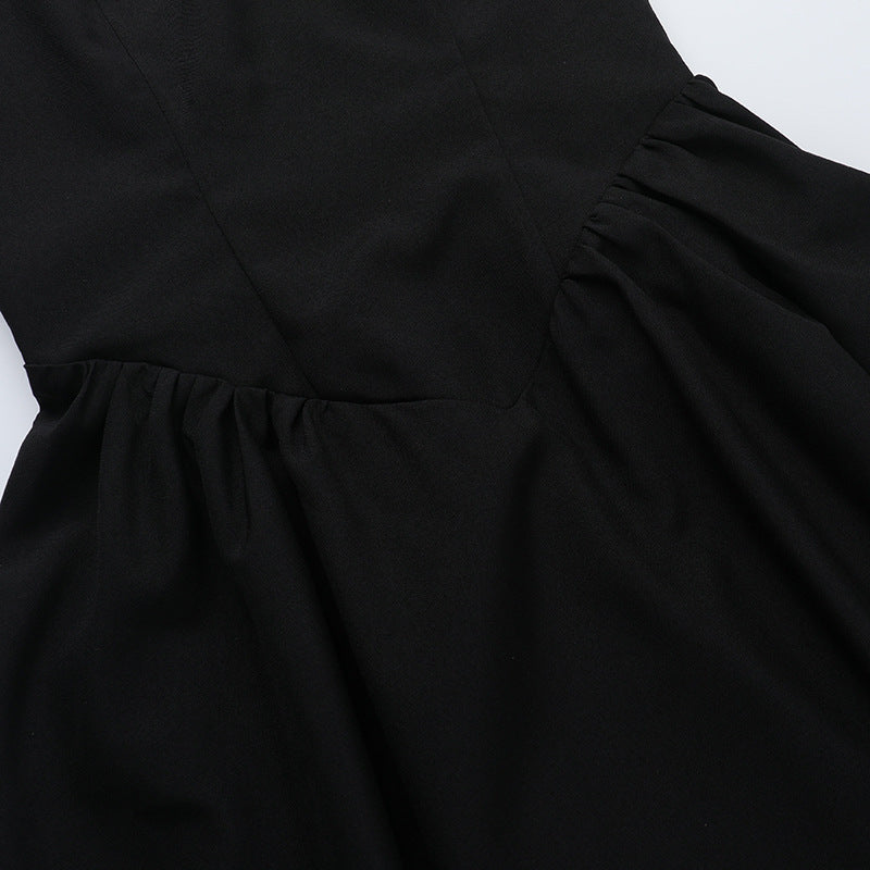 V-Neck Spaghetti Strap Drop-Waist Flared Maxi Dress 10