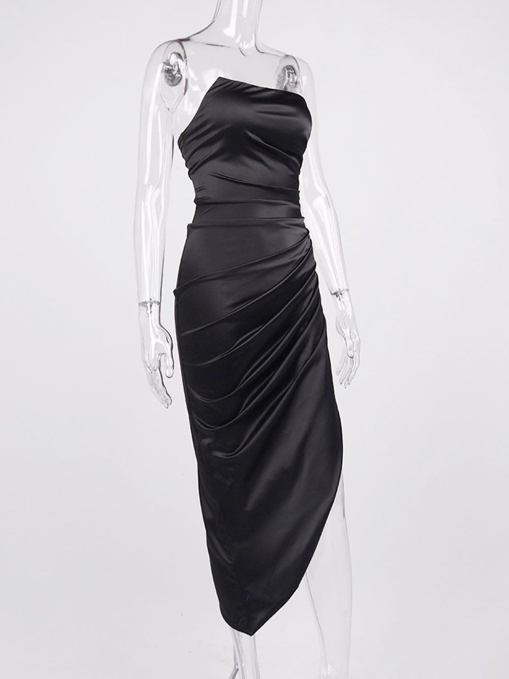 Strapless Midi Dress - Fashionpara