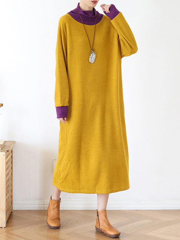 My Softer Side High-Neck Midi Dress - Fashionpara