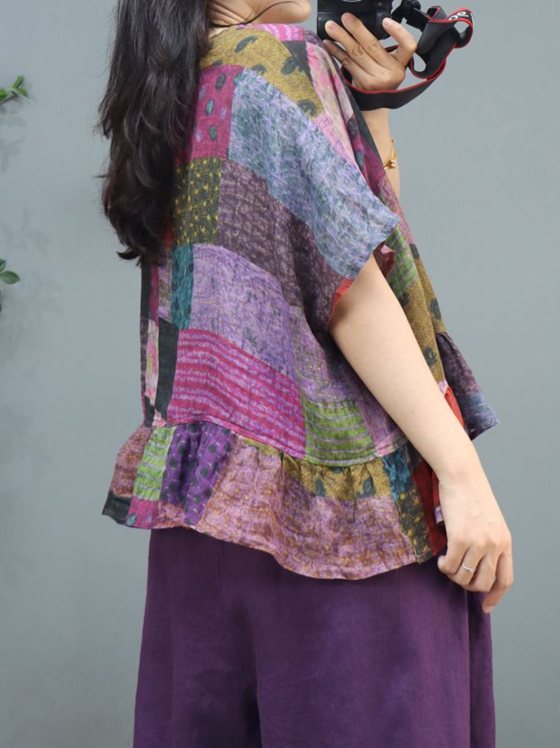 It's My Life Print Round Neck Tops - Fashionpara