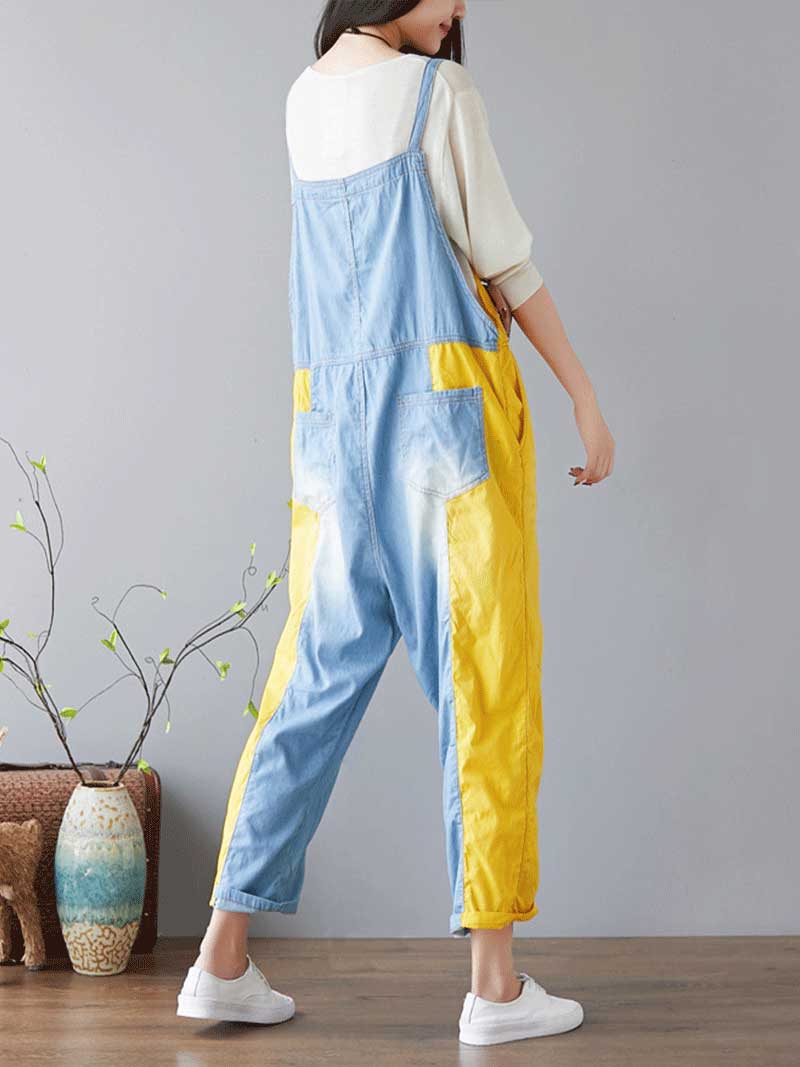 Call Me Crazy Denim Overall Dungarees - Fashionpara