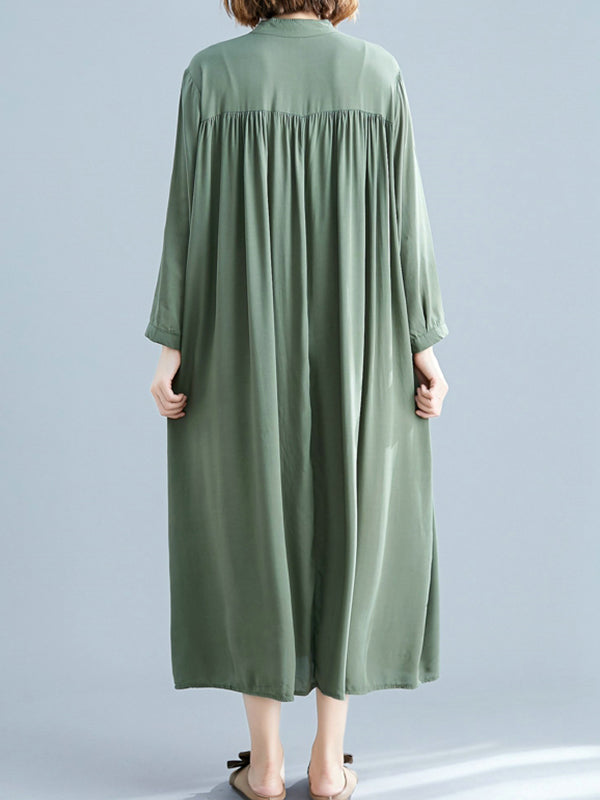 She's All Tiki Midi Shirt Dress - Fashionpara