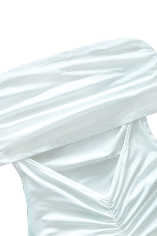 Off Shoulder Foldover Bardot Fishtail Maxi Dress 21