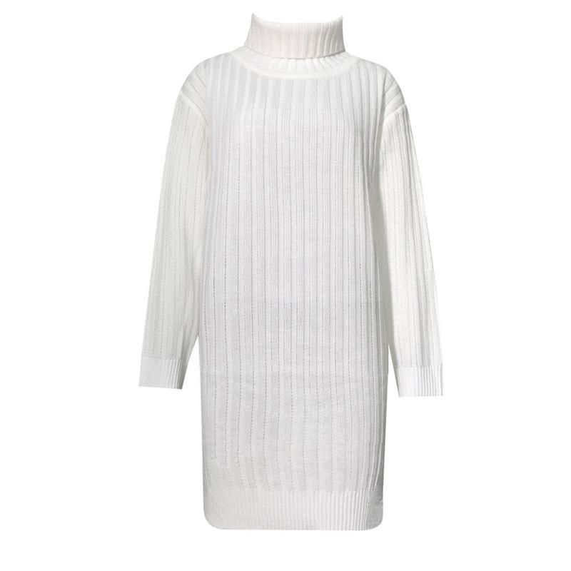 Lina Turtleneck Knitted Sweater Mini Dress