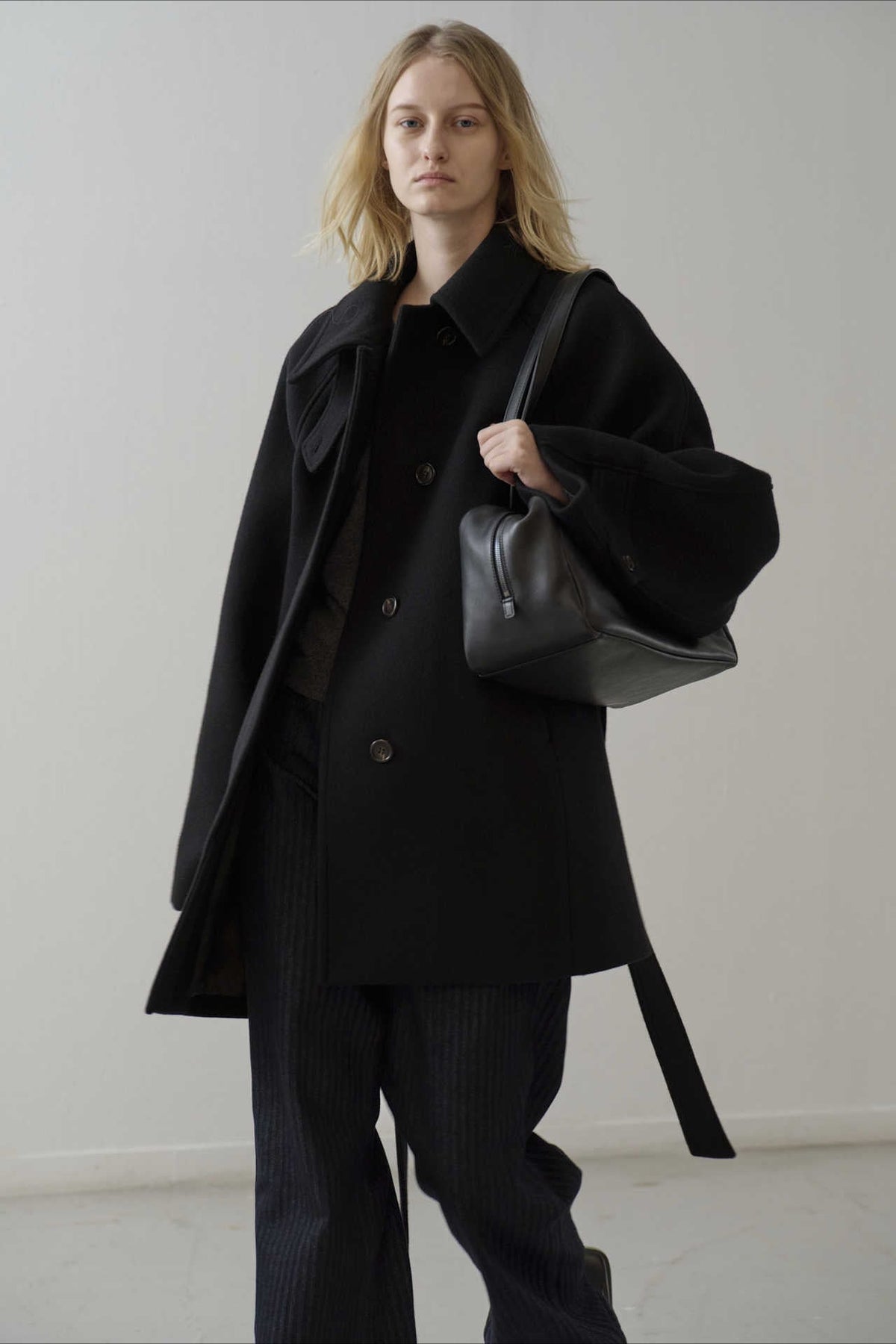 Belted Wool Longline Coat