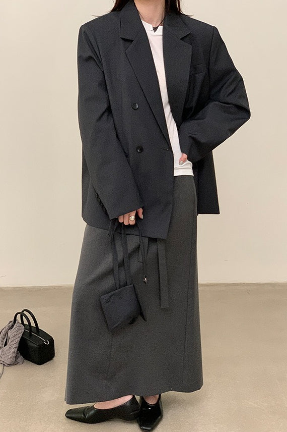 Commuter Style Belted Blazer